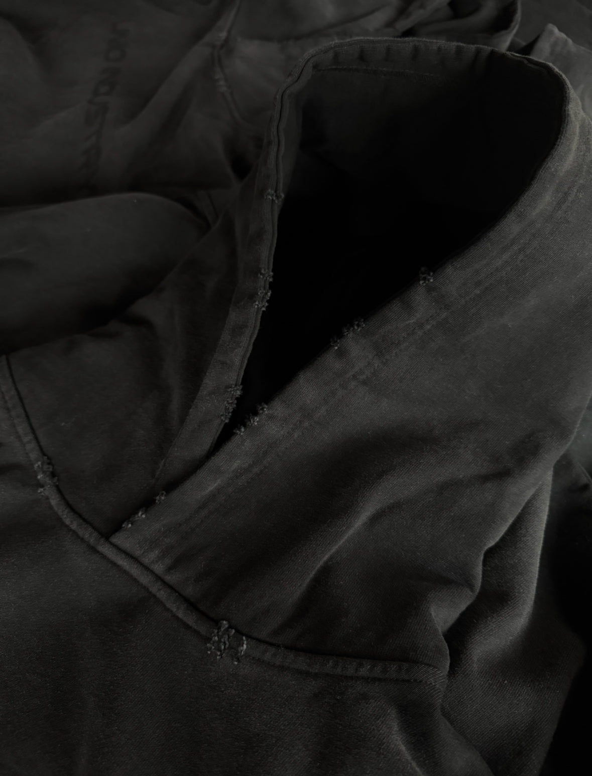 Stone wash hoodie