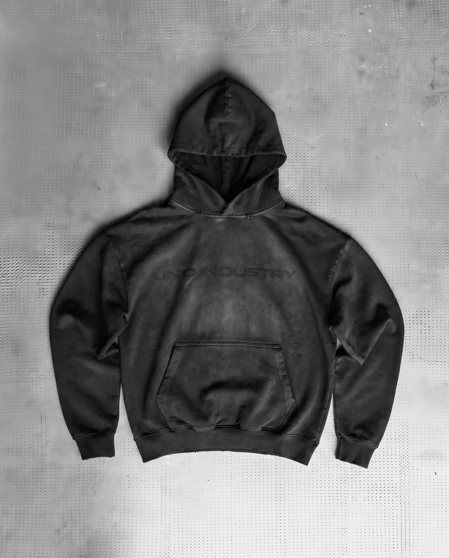 Stone wash hoodie